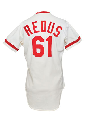 1982 Gary Redus Rookie Cincinnati Reds Game-Used Jersey & Bat (2)(PSA/DNA • Team Stamp)