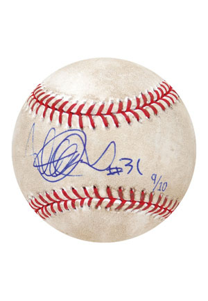 4/27/2013 Ichiro Suzuki Game-Used & Autographed Baseball (JSA • Steiner)
