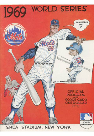 1969 New York Mets World Series Official Program and Scorecard (Championship Season)