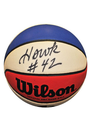 ABA Replica Basketball Signed by Connie Hawkins (JSA • Great Provenance)