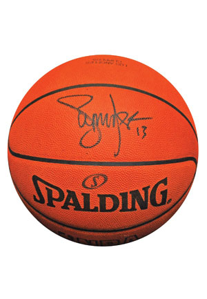 Dwyane Wade & Alonzo Mourning, Allen Iverson, Chris Webber, Steve Nash and 2005-06 Denver Nuggets Autographed Basketballs (5)(JSA • Elgin Baylor Collection)
