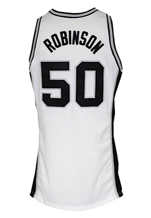 1994-95 David Robinson San Antonio Spurs Game-Used Home Jersey (MVP Season)