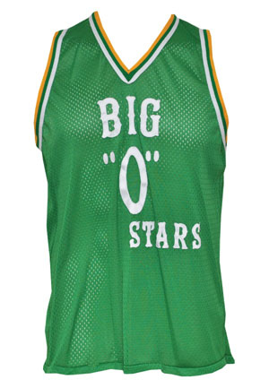 Circa 1980s Jumpin Johnny Green "Big O" Basketball Camp Worn Jersey & Warm-Up Jacket (2)(Green LOAs)