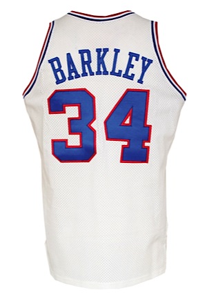 1989-90 Charles Barkley Philadelphia 76ers Game-Used Home Uniform (2)