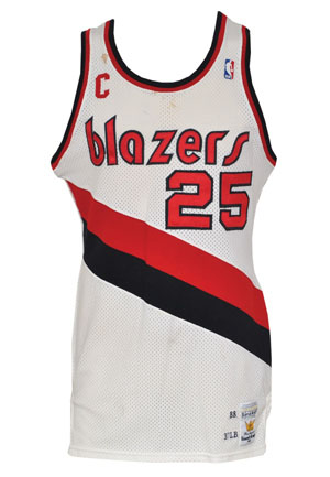 1987-88 Jerome Kersey Portland Trailblazers Game-Used Road Jersey & 1988-89 Game-Used Home Jersey (2)(Equipment Manager LOA)