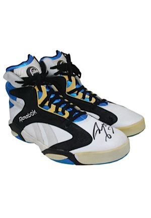 1992-93 Shaquille ONeal Rookie Orlando Magic Game-Used & Autographed Sneakers (JSA)