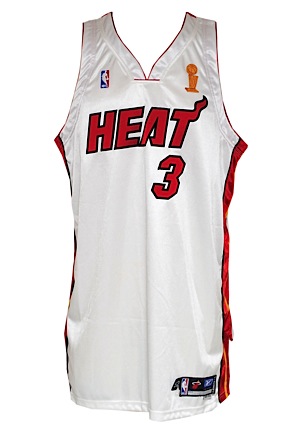 2005-06 Dwyane Wade Miami Heat NBA Finals Game-Used Home Jersey (Championship Season • Finals MVP)