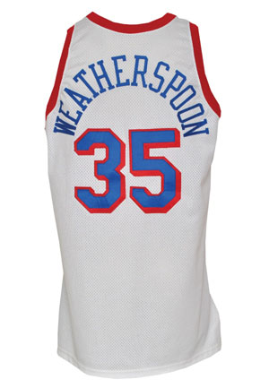 1993-94 Clarence Weatherspoon Philadelphia 76ers Game-Used Home Jersey