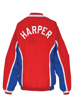 1991-92 Ron Harper LA Clippers Worn & Autod Warm-Up Jacket & 1991-92 Danny Manning LA Clippers Worn & Autod Warm-Up Jacket (2)(Sourced from National Basketball Trainers Association)