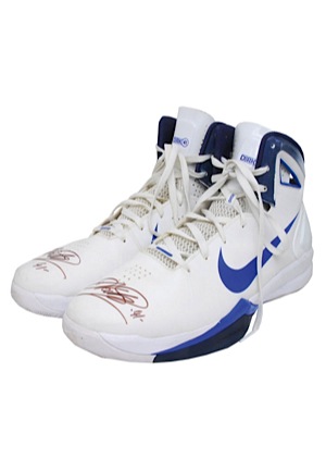 2010 Dirk Nowitzki Dallas Mavericks Game-Used & Autographed Sneakers (JSA)