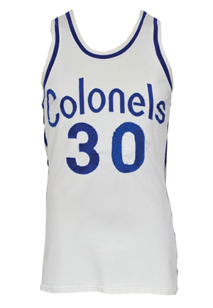 Circa 1973 Rick Mount Kentucky Colonels ABA Game-Used Home Jersey