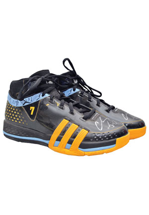 Chauncey Billups Denver Nuggets Game-Used and Autographed Sneakers (JSA • Great Provenance)