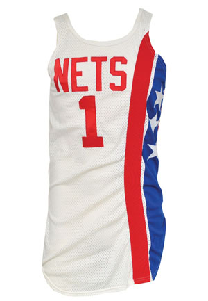 1985-86 Bromwell New Jersey Nets Game-Issued Home Jersey