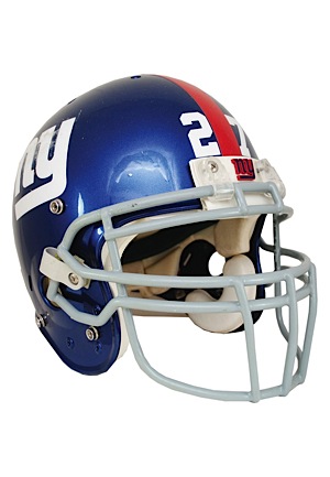 1/6/2008 Brandon Jacobs New York Giants Playoffs Game-Used Helmet (Photomatch • Championship Season)
