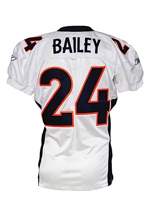 12/17/2006 Champ Bailey Denver Broncos Game-Used Road Jersey (Photomatch • 2-INT Performance • Unwashed)