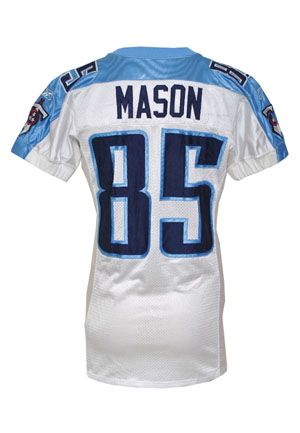 2002 Derrick Mason Tennessee Titans Game-Used Road Jersey (Photomatch)