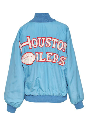 Late 1970s Houston Oilers Team Sideline Jacket