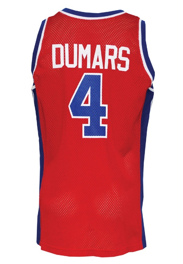 Lot Detail - 1996-97 Joe Dumars Game Used & Signed Detroit Pistons