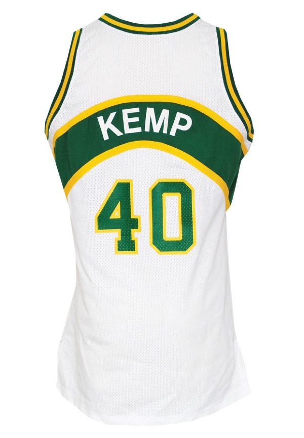 Vintage Seattle SuperSonics Shawn Kemp Champion Basketball Jersey, Size 36,  Smal