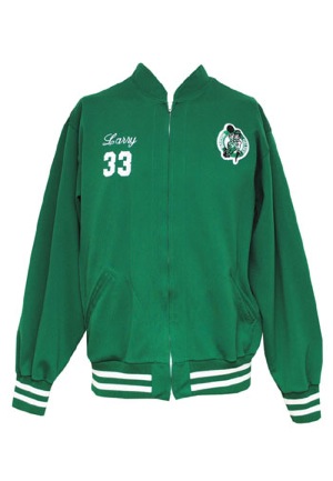 Circa 1980 Larry Bird Boston Celtics Rookie Era Worn Warm-Up Jacket (Rare • BBHoF LOA)