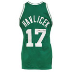 Late 1970s John Havlicek Boston Celtics Game-Used & Autographed Home Jersey (JSA • BBHoF LOA)