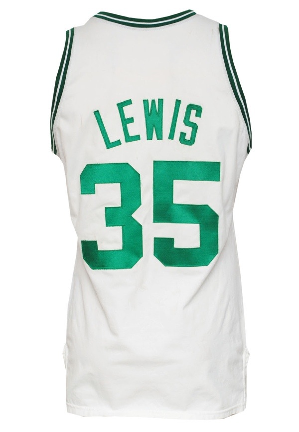 1985-87 Reggie Lewis Game Worn Northeastern Jersey.  Basketball, Lot  #13559