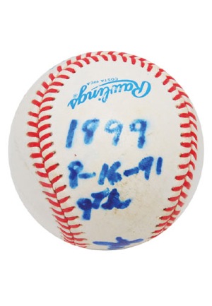8/16/1991, 8/19/1991 & 8/20/1991 Sparky Andersons Game-Used & Autographed Game-Used Baseballs From His 1,899th/1,900th/1,901st Managerial Wins for 9th All-Time (3)(JSA • Family LOA)