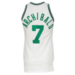 1982-83 Nate "Tiny" Archibald Boston Celtics Game-Used Home Jersey (BBHoF LOA)