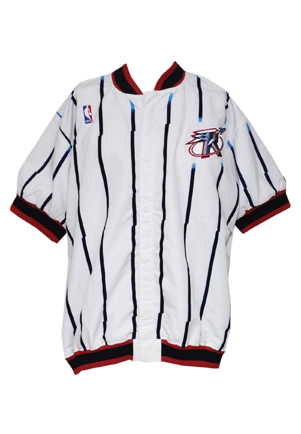 Clyde Drexler 1990-91 Game Worn Portland Trail Blazers Jersey Grey Flannel  LOA