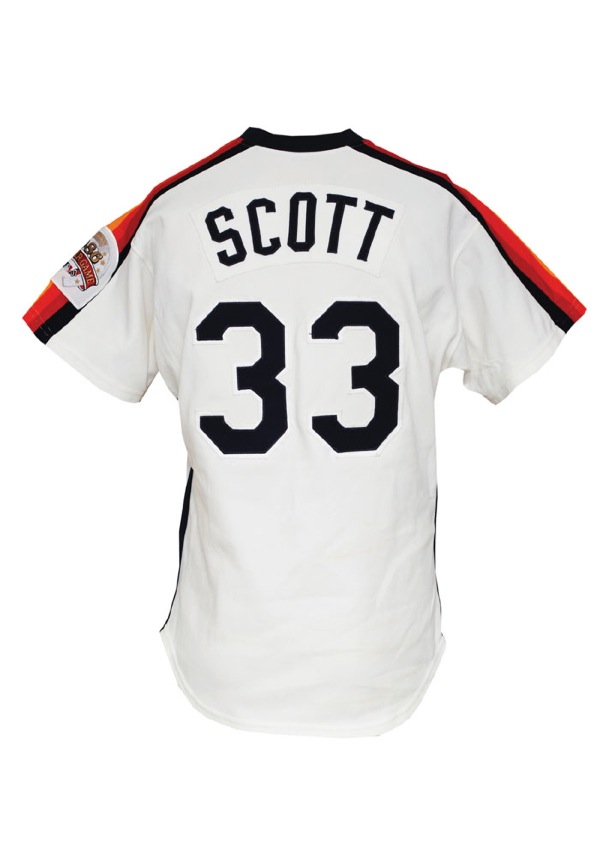 Lot Detail - 1986 Mike Scott Houston Astros Game-Used Home Jersey