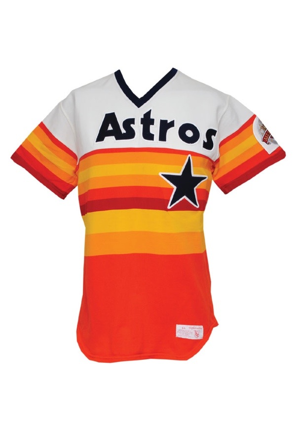 Lot Detail - 1986 Dan Driessen Houston Astros Game-Used Home Jersey