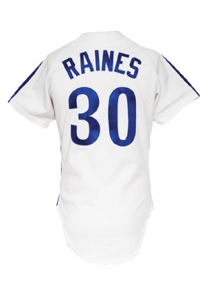 1980 Tim Raines Montreal Expos Game-Used Home Jersey