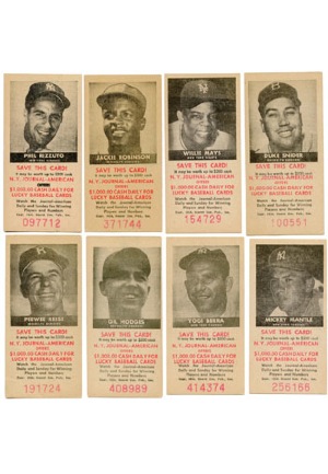 1954 New York Journal-American Baseball Cards Complete Set (59)