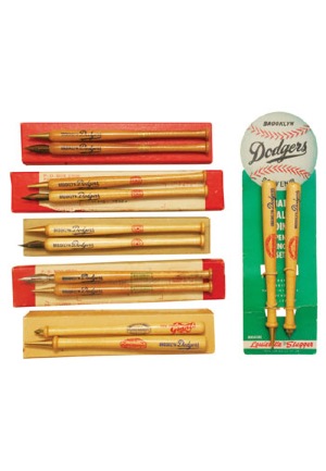 Lot of Brooklyn Dodgers Souvenir Pens and Pencils (28)