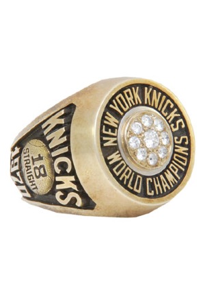 1970 New York Knicks World Championship Ring (Salesmans Sample • BBHoF LOA)