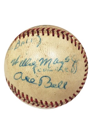 7/2/1950 Willie Mays Jr. Signed Baseball (JSA • PSA/DNA • Minor League Mays Signature)