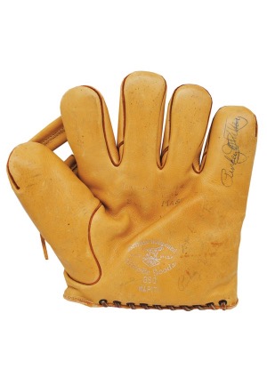 1936 Pinky Whitney All-Star Game-Used & Multi-Signed Glove (Full JSA LOA • 19 HoFers • Esken LOA)