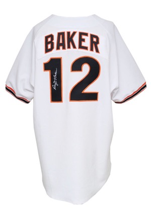 1993 Dusty Baker San Francisco Giants Managers-Worn & Autographed Home Jersey (JSA)