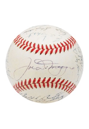 1949 New York Yankees Team Signed Baseball (JSA • Championship Season)