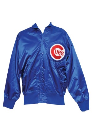 Circa 1979 Chicago Cubs Worn Bench Jacket Attributed to Dave Kingman