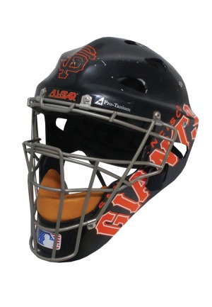 Circa 2002 Benito Santiago San Francisco Giants Game-Used Catchers Mask