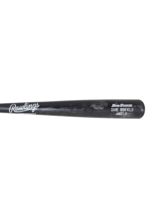 1990 Dave Winfield California Angels Game-Used & Autographed Bat (JSA • PSA/DNA Graded 9.5)