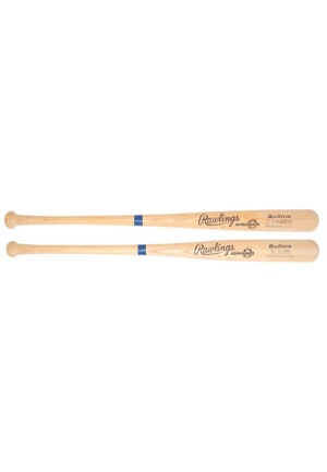 1987 Darryl Strawberry & Doc Gooden New York Mets Game-Ready Bats (2)(PSA/DNA)