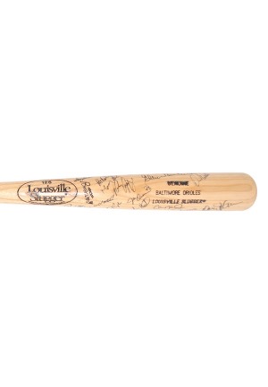 1996 Baltimore Orioles Team-Signed Bat (JSA • PSA/DNA)