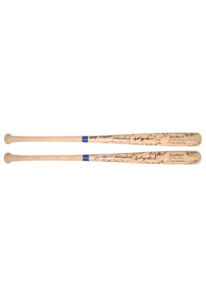 1975 New York Mets Team-Signed Willie Mays Professional Model Bats (2)(JSA)