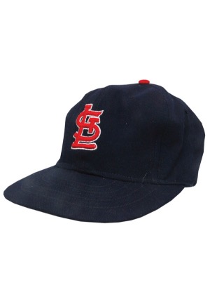Early 1960s St. Louis Cardinals Game-Used Cap Attributed to Stan Musial
