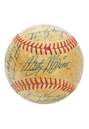 1953 St. Louis Browns Team-Signed Baseball (JSA • Turley Family LOA)