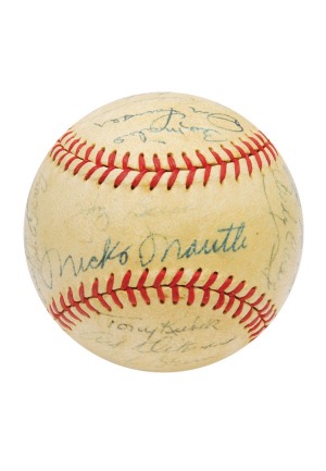 1957 New York Yankees Team-Signed Baseballs (2)(JSA • Turley Family LOA)