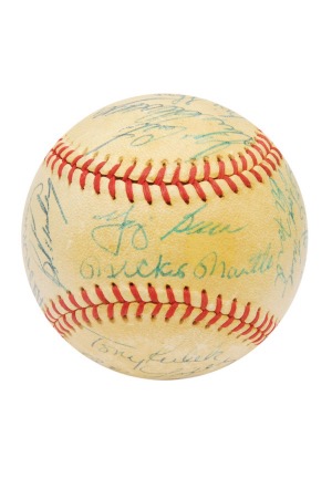 1961 New York Yankees Team-Signed Baseball (JSA • Championship Season • Turley Family LOA)