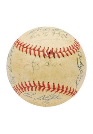 1958 New York Yankees Team-Signed Baseball (JSA • Championship Season • Turley Family LOA)